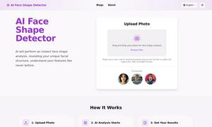 AI Face Shape Detector Website