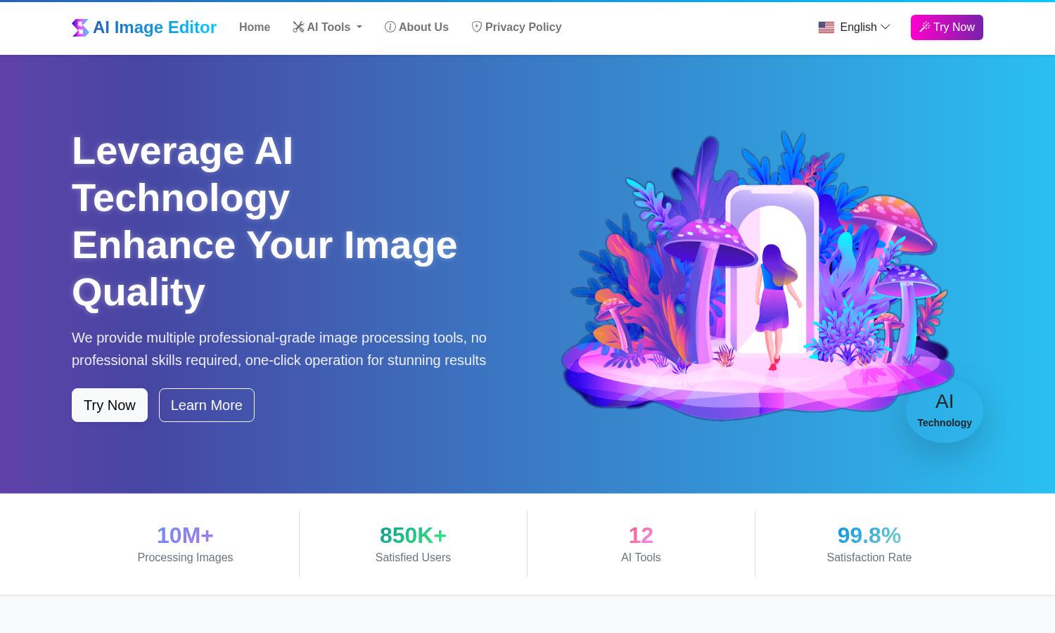 AI Image Editor Website