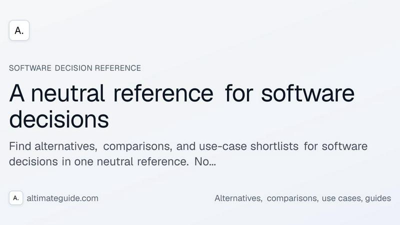 Altimateguide application interface and features
