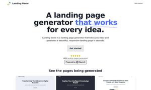 Landing Genie Website