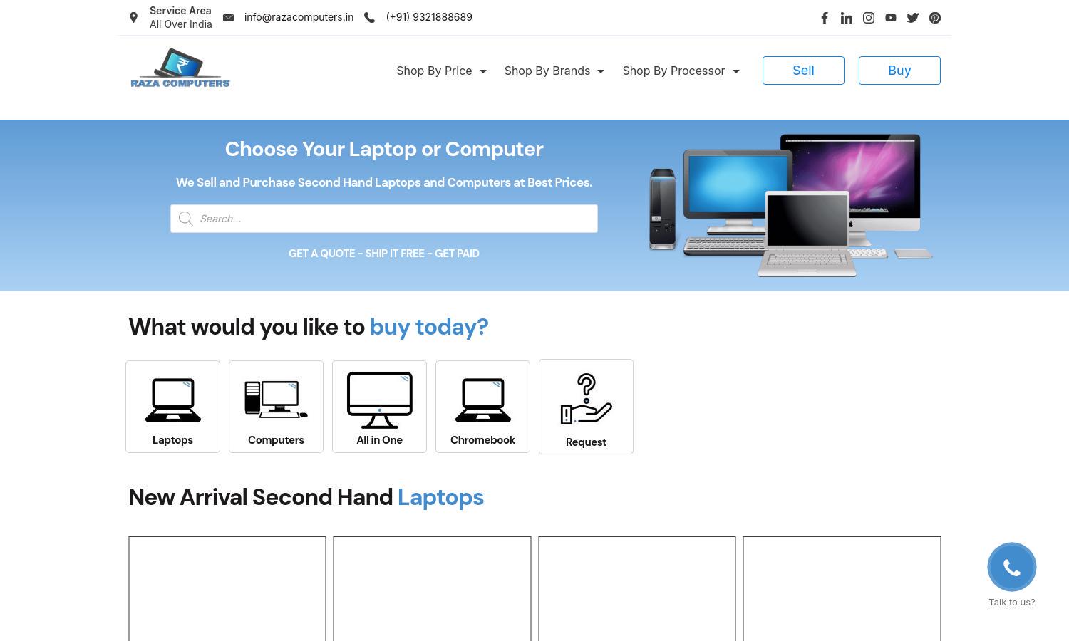 Raza Computers Website
