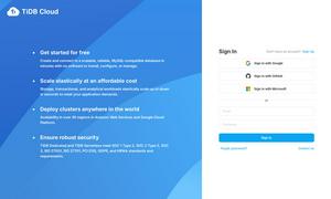 TiDB Cloud Website
