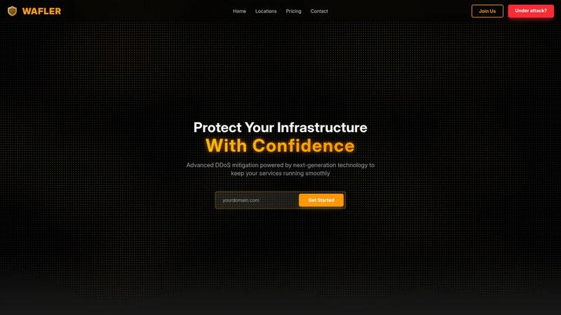 Wafler | DDoS Protection application interface and features