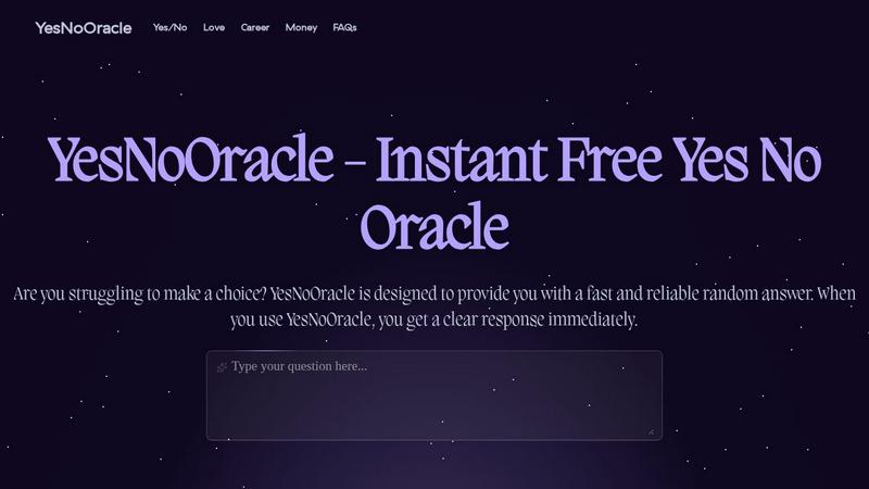Yes No Oracle application interface and features